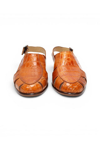 Fennix F131 Men’s Shoes Exotic Alligator Skin Sandal-AmbrogioShoes