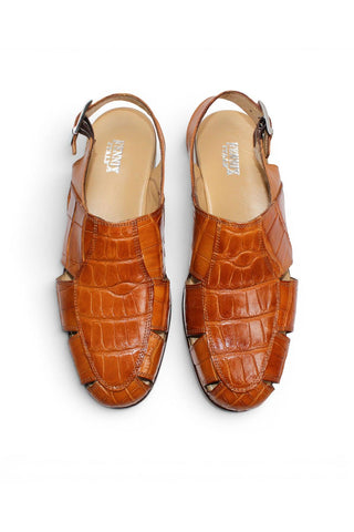 Fennix F131 Men’s Shoes Exotic Alligator Skin Sandal-AmbrogioShoes