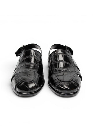 Fennix F131 Men’s Shoes Exotic Alligator Skin Sandal-AmbrogioShoes