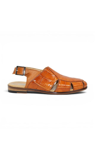 Fennix F131 Men’s Shoes Exotic Alligator Skin Sandal-AmbrogioShoes
