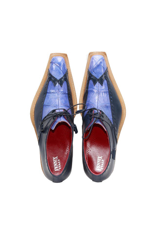 Fennix Harry Exotic Alligator Skin & Calf-Skin Leather Derby (FX1156)