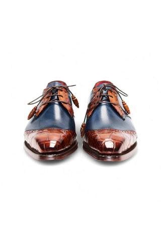 Fennix Jax Crocodile & Leather Derby-Dellamoda
