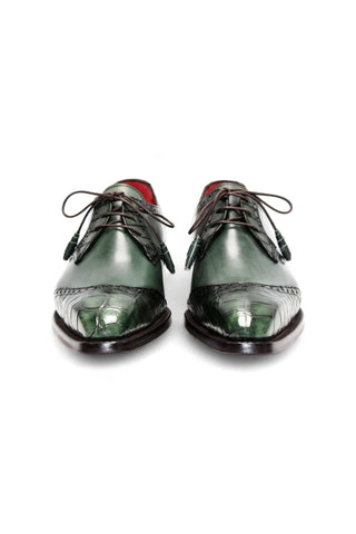 Fennix Jax Crocodile & Leather Derby-Dellamoda