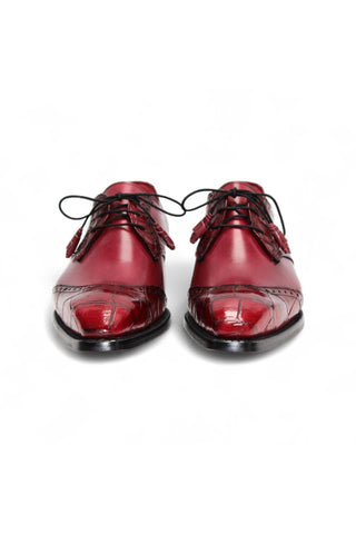Fennix Jax Crocodile & Leather Derby-Dellamoda