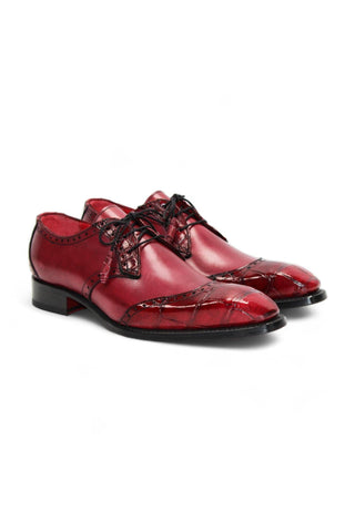 Fennix Jax Crocodile & Leather Derby-AmbrogioShoes