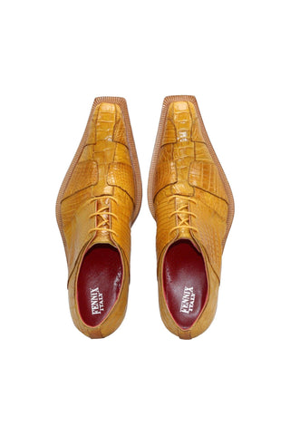 Fennix Kingston Alligator Skin Derby (FX1141)-AmbrogioShoes