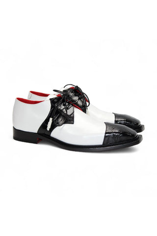Fennix Landon 2 Alligator Skin & Calf-Skin Leather Derby (FX1160)-AmbrogioShoes