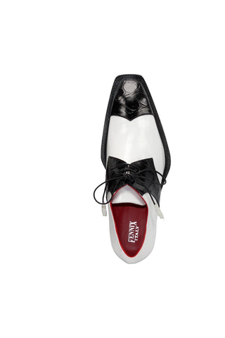 Fennix Landon 2 Alligator Skin & Calf-Skin Leather Derby (FX1160)-AmbrogioShoes