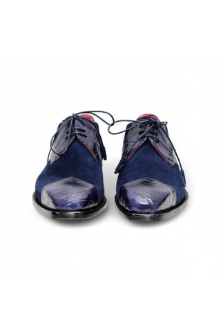 Fennix Landon Alligator Skin & Suede Derby (FX1032)-AmbrogioShoes