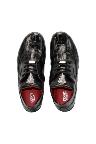 Fennix Mason Alligator & Leather Sneaker-Dellamoda
