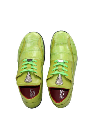 Fennix Mason Alligator & Leather Sneaker-Dellamoda
