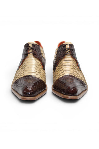 Fennix Roger Men’s Alligator & Snake Derby-AmbrogioShoes