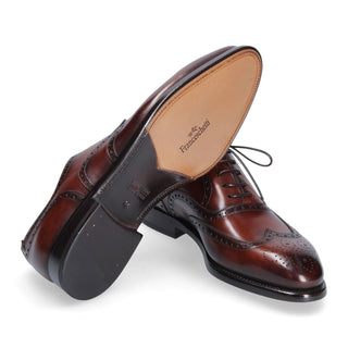 Franceschetti 7297004 Calf-Skin Leather Wingtip Oxfords (FCCT1089)-AmbrogioShoes