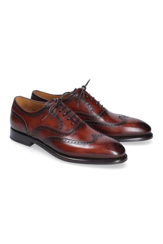 Franceschetti 7297004 Leather Wingtip Oxfords (FCCT1089)-Dellamoda