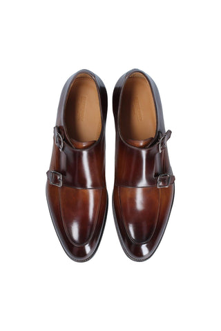 Franceschetti 8035095 Leather Double Monk-Straps-AmbrogioShoes