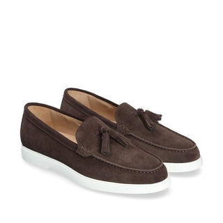 Franceschetti Amalfi Suede Moccasin Tassels Loafer (FCCT1116)-AmbrogioShoes