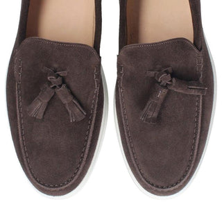 Franceschetti Amalfi Suede Moccasin Tassels Loafer (FCCT1116)-AmbrogioShoes
