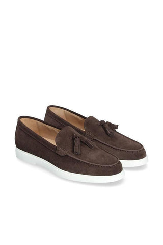 Franceschetti Amalfi Suede Moccasin Tassels Loafer (FCCT1116)-Dellamoda