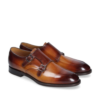 Franceschetti Bath Men's Shoes Calf-Skin Leather Double Monk-Straps Loafers (FCCT1020)-AmbrogioShoes