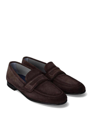 Franceschetti Carlo Suede Loafer-Dellamoda