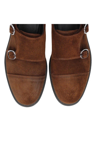 Franceschetti Clay Calf-Skin Leather Double Monk-Strap(FCCT1130)-AmbrogioShoes