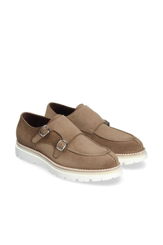 Franceschetti Dallas Suede Double Monk-Strap (FCCT1112)-Dellamoda
