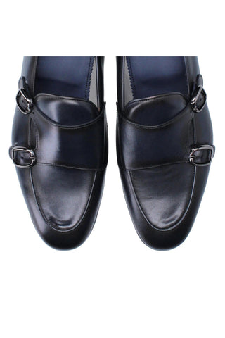Franceschetti Enrico Leather Double Monk-Strap-Dellamoda