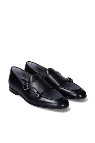 Franceschetti Enrico Leather Double Monk-Strap-Dellamoda
