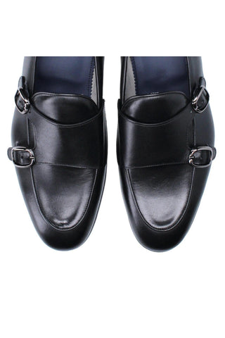 Franceschetti Enrico Leather Double Monk-Strap-Dellamoda