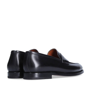 Franceschetti Eric Black Calf-Skin Leather Penny Loafers (FCCT1019)-AmbrogioShoes