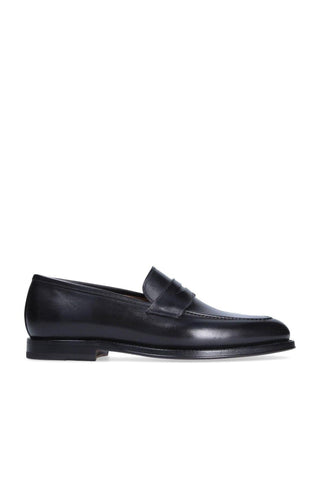 Franceschetti Eric Black Calf-Skin Leather Penny Loafers (FCCT1019)-AmbrogioShoes