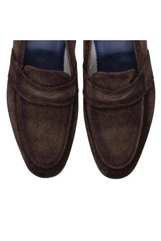 Franceschetti Giulio Suede Penny Loafer-Dellamoda