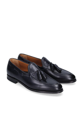 Franceschetti Harry Blue Leather Tassels Loafers (FCCT1017)-Dellamoda