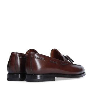 Franceschetti Harry Dark Brown Calf-Skin Leather Tassels Loafers (FCCT1016)-AmbrogioShoes
