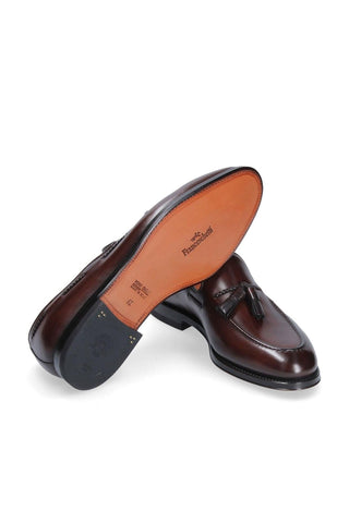 Franceschetti Harry Dark Brown Calf-Skin Leather Tassels Loafers (FCCT1016)-AmbrogioShoes