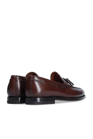 Franceschetti Harry Dark Brown Leather Tassels Loafers (FCCT1016)