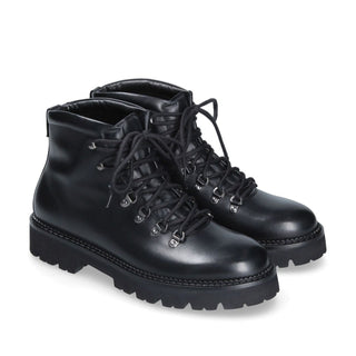 Franceschetti Livigno Men's Luxury Italian Shoes Calf-Skin Leather Hiking Boots (FCCT1025)-AmbrogioShoes