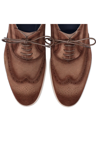 Franceschetti Lorenzo Suede Wing-Tip Derby