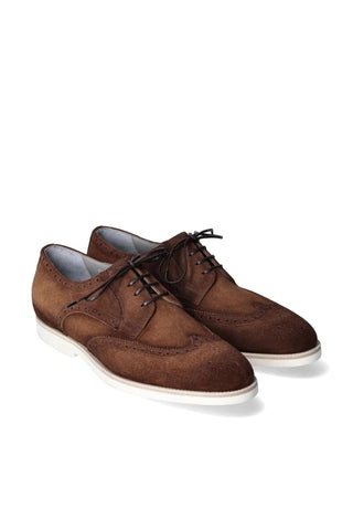 Franceschetti Matteo Suede Wing-Tip Derby-Dellamoda
