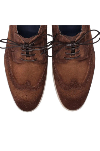 Franceschetti Matteo Suede Wing-Tip Derby-Dellamoda