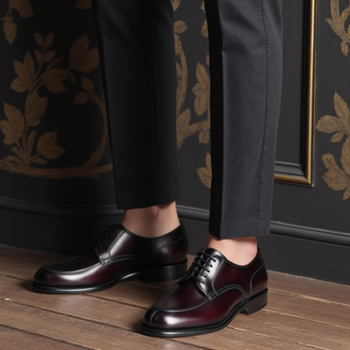 Franceschetti Men's Luxury Italian Shoes Calf-Skin Leather Split-Toe Derby (FCCT1088)-AmbrogioShoes