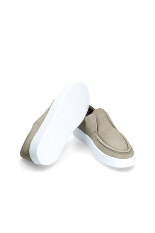 Franceschetti Morgan Light Green Suede Slip-On Sneakers (FCCT1010)-Dellamoda