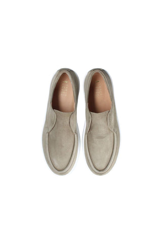 Franceschetti Morgan Light Green Suede Slip-On Sneakers (FCCT1010)-AmbrogioShoes