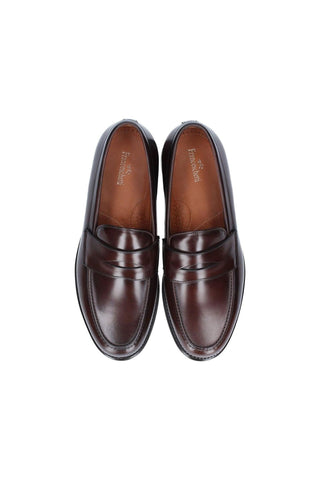 Franceschetti Newport Leather Penny Loafers (FCCT1027)-Dellamoda