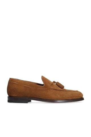 Franceschetti Oliver Tobacco Suede Tassels Loafers (FCCT1015)-Dellamoda