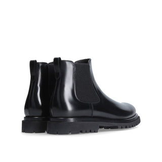 Franceschetti Olten Men's Luxury Italian Shoes Polished Calf-Skin Leather Chelsea Boots (FCCT1080)-AmbrogioShoes