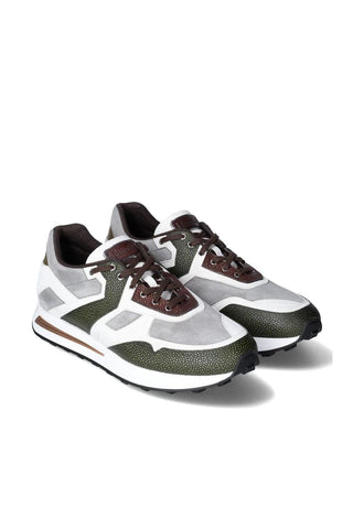 Franceschetti Rialto Suede & Leather Sneaker-Dellamoda