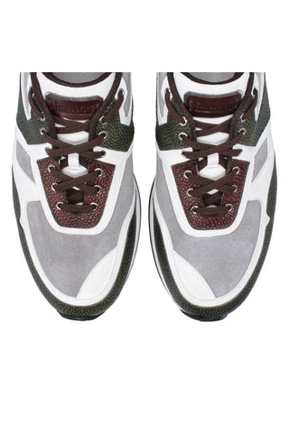 Franceschetti Rialto Suede & Leather Sneaker-Dellamoda