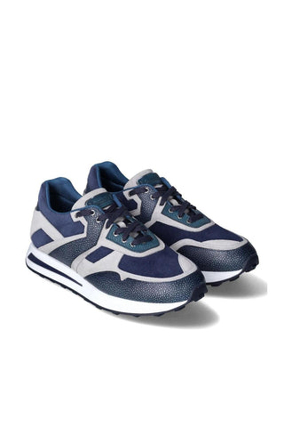 Franceschetti Rialto Suede & Leather Sneaker-Dellamoda
