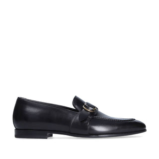 Franceschetti Sasha Black Calf-Skin Leather Slip-On Loafers (FCCT1007)-AmbrogioShoes